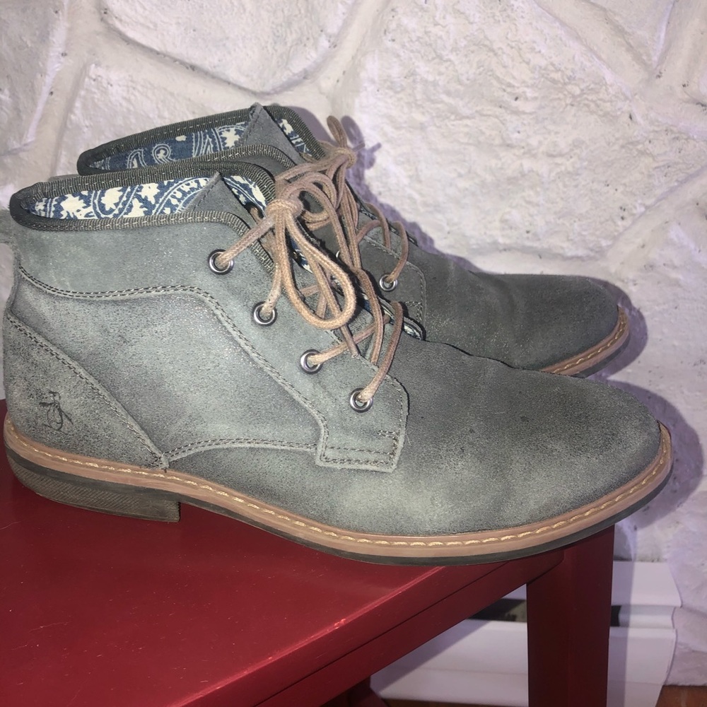 Men’s Penguin Leather Upper Boots